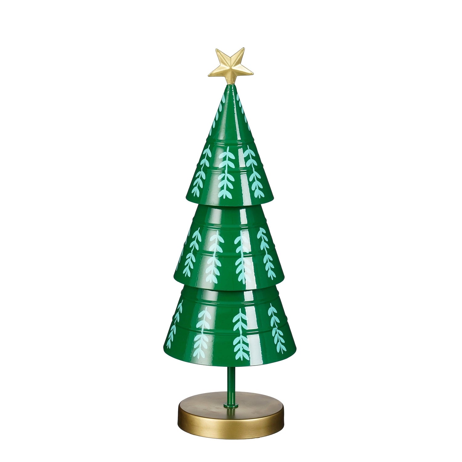 Mica Decorations Decoratie Kerstboom - H46 x Ø13 cm - IJzer - Groen