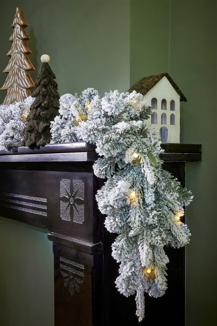 Black Box Trees Grimshaw Guirlande met Verlichting-L270 x Ø25 cm-Groen