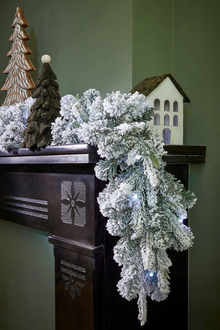 Black Box Trees Grimshaw Guirlande met Verlichting-L270 x Ø25 cm-Groen