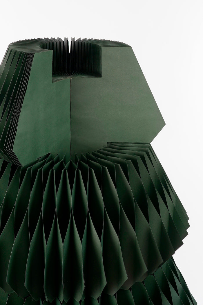 Mica Decorations Decoratie Kerstboom - H212 x Ø120 cm - Papier - Groen