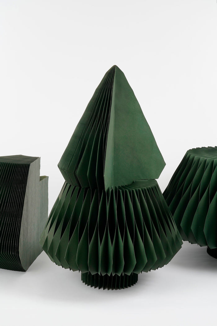 Mica Decorations Decoratie Kerstboom - H212 x Ø120 cm - Papier - Groen