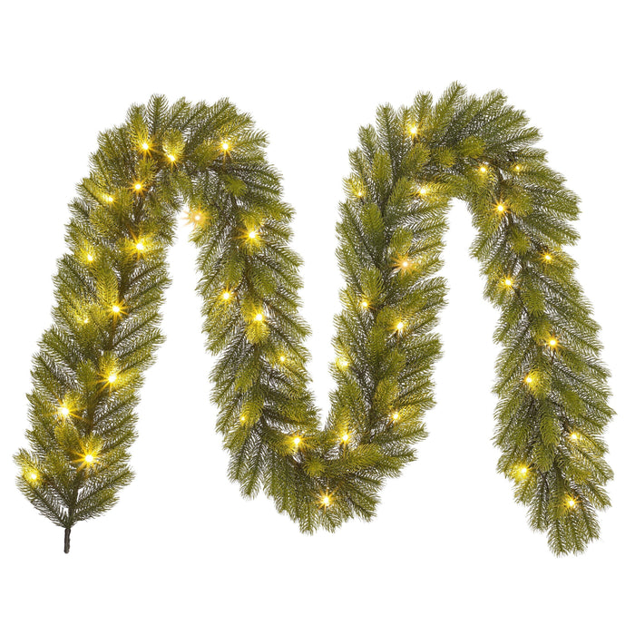 Black Box Trees Nagoya Guirlande met Verlichting-L270 x Ø20 cm-Groen