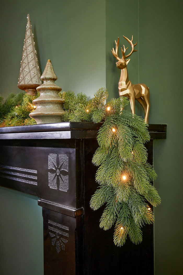 Black Box Trees Nagoya Guirlande met Verlichting-L270 x Ø20 cm-Groen