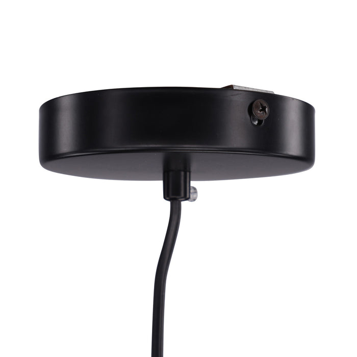 Fjôrd - Plafondlamp Zwart Metaal - 30x30x48cm - Valence