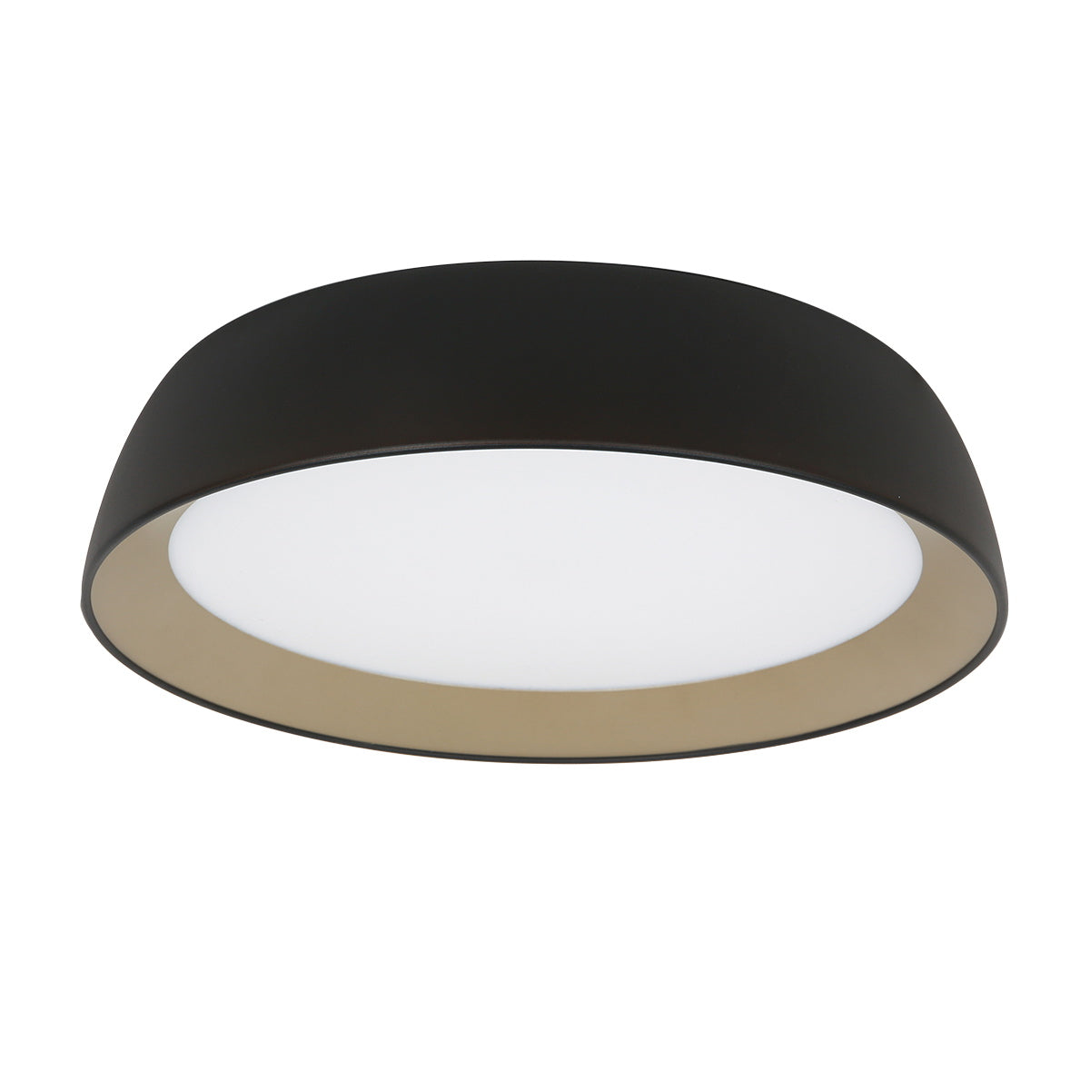 Steinhauer - Plafondlamp Zwart|Goud Metaal - 45x45x10cm - Mykty