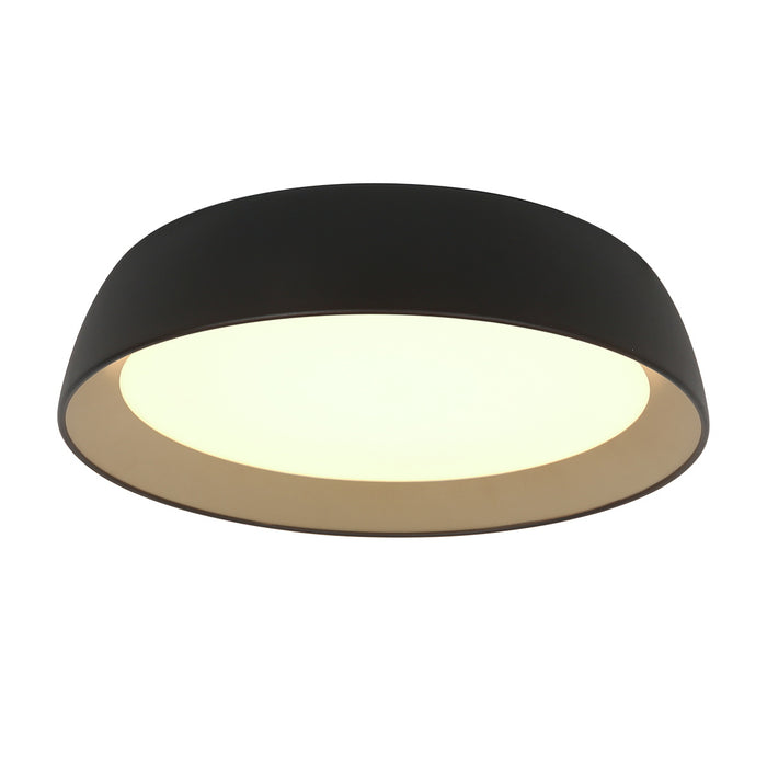 Steinhauer - Plafondlamp Zwart|Goud Metaal - 45x45x10cm - Mykty