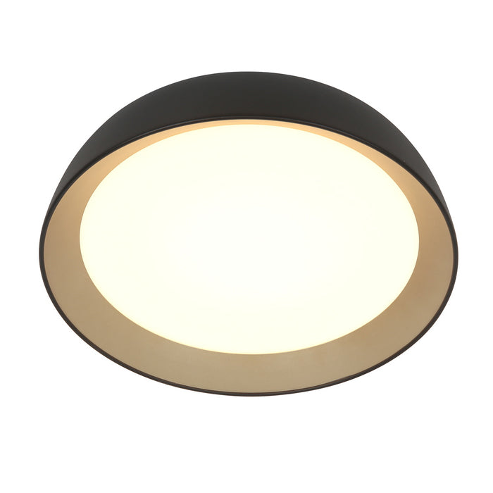 Steinhauer - Plafondlamp Zwart|Goud Metaal - 45x45x10cm - Mykty