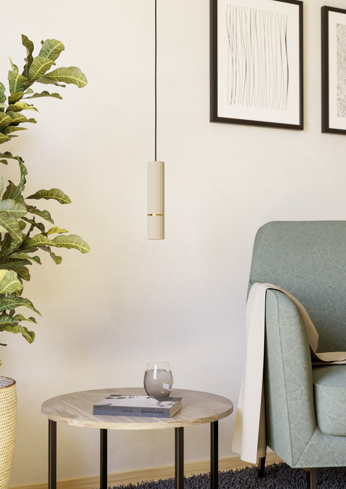 EGLO Caminia Hanglamp - GU10 - Ø 6 cm - Zandkleur|Beige|Goud