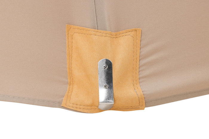 Fjôrd - Parasol Bruin Stof - 300x300x270cm - Naxos