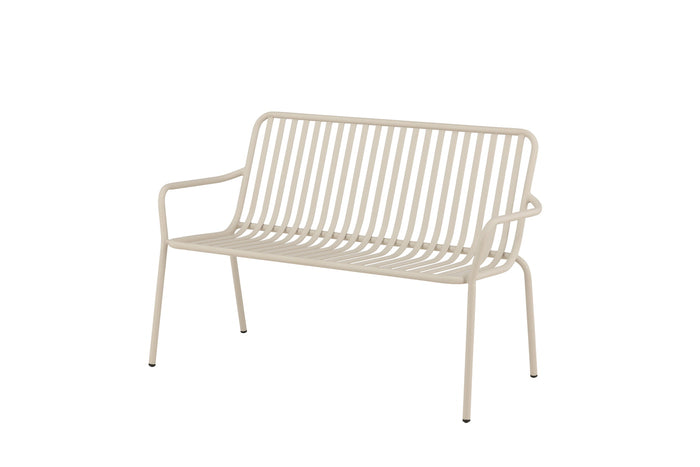 Fjôrd - Bankje Beige Metaal - 130x64x85cm - Peking