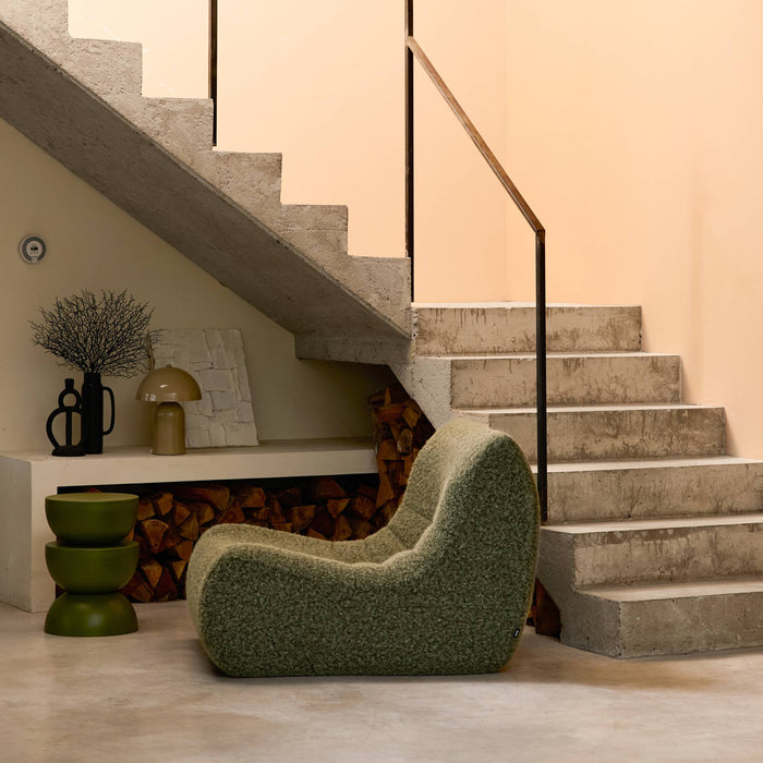 sweeek - Fauteuil alpaca-effect stof Sokol 1 zitplaats