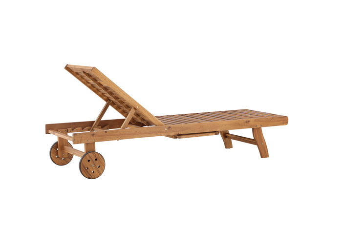 Fjôrd - Ligstoel Naturel Hout - 200x63x35cm - Luzon