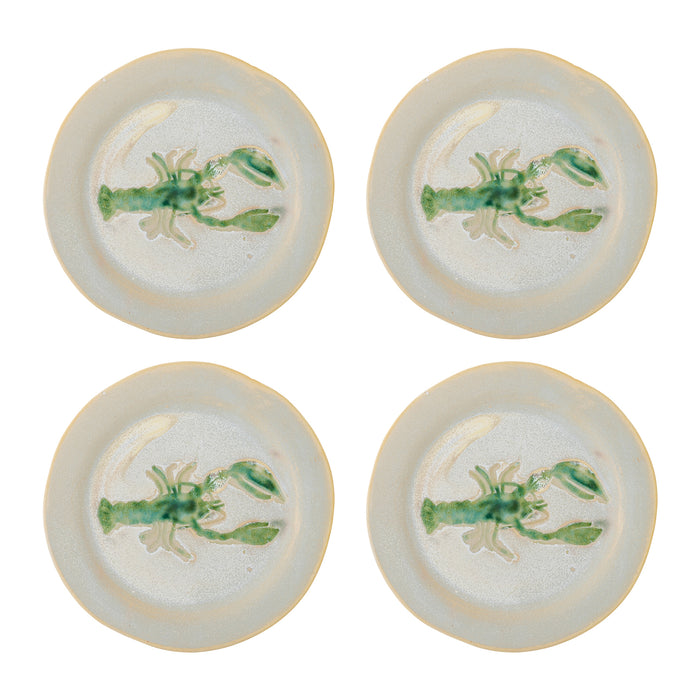 Bloomingville Hadden Ontbijtbord 4 st. - Ø 21 cm - Kreeft