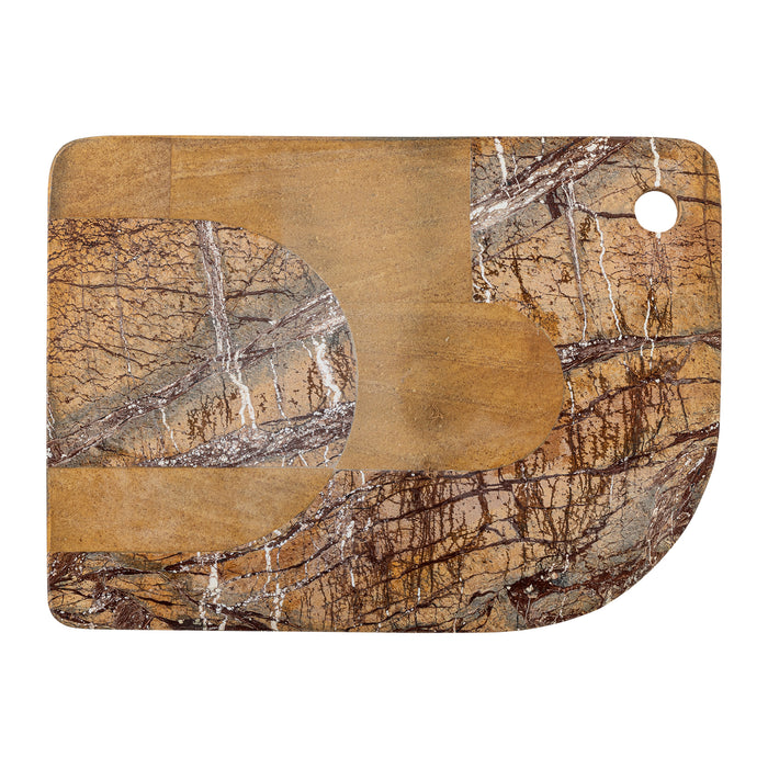 Bloomingville Abrianna Serveerplank - Bruin Marmer