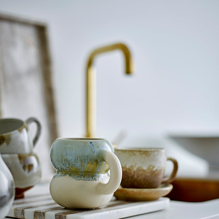 Bloomingville Luna Mokken 0,4 L - Set van 4 - Blauw