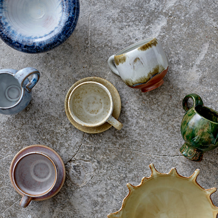 Bloomingville Luna Mokken 0,4 L - Set van 4 - Blauw