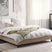 Beliani-ROANNE-Tweepersoonsbed-Donkerhout-180 x 200 cm-Polyester