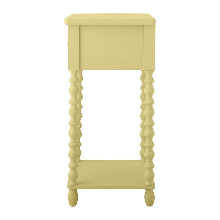 Bloomingville Salino Bijzettafel met Lade - Geel