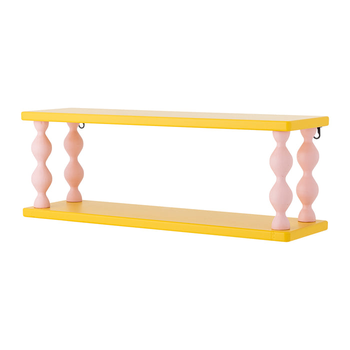 Bloomingville Bibiola Wandplank B 60 cm - Geel / Roze