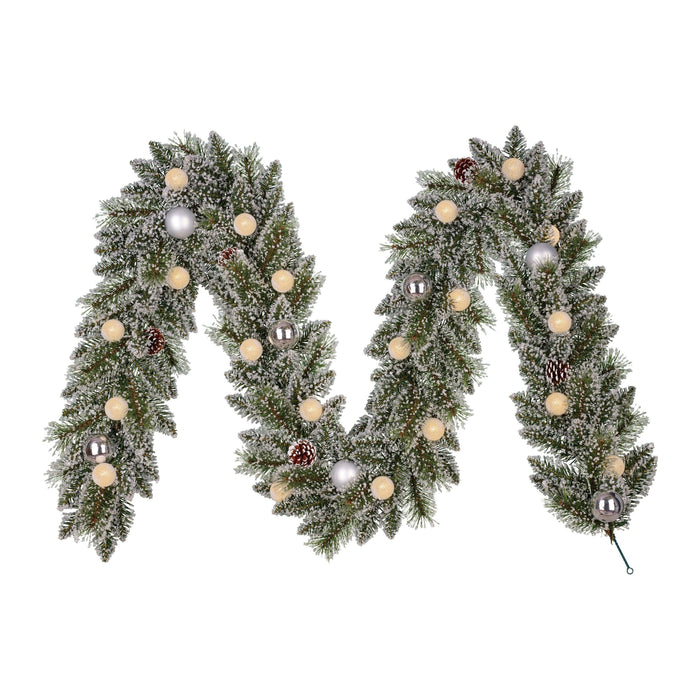 Black Box Trees Kaprun Guirlande met Verlichting  - L270 cm - Zilver