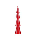 Mica Decorations Decoratie Kerstboom - L15 x B8 x H68 cm-IJzer- Rood