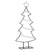 Mica Decorations Decoratie Kerstboom - L50 x B15 x H105 cm-IJzer-Zwart
