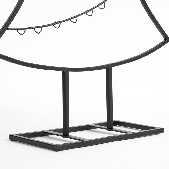 Mica Decorations Decoratie Kerstboom - L50 x B15 x H105 cm-IJzer-Zwart