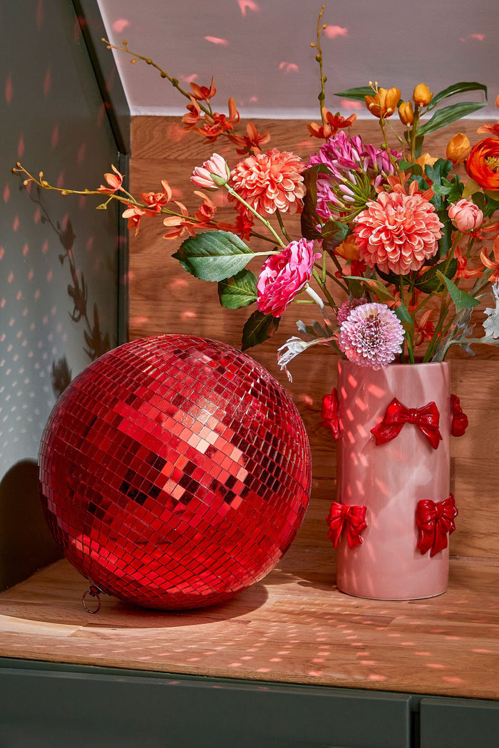 Mica Decorations Kerst Discobal - Ø30 cm - Rood