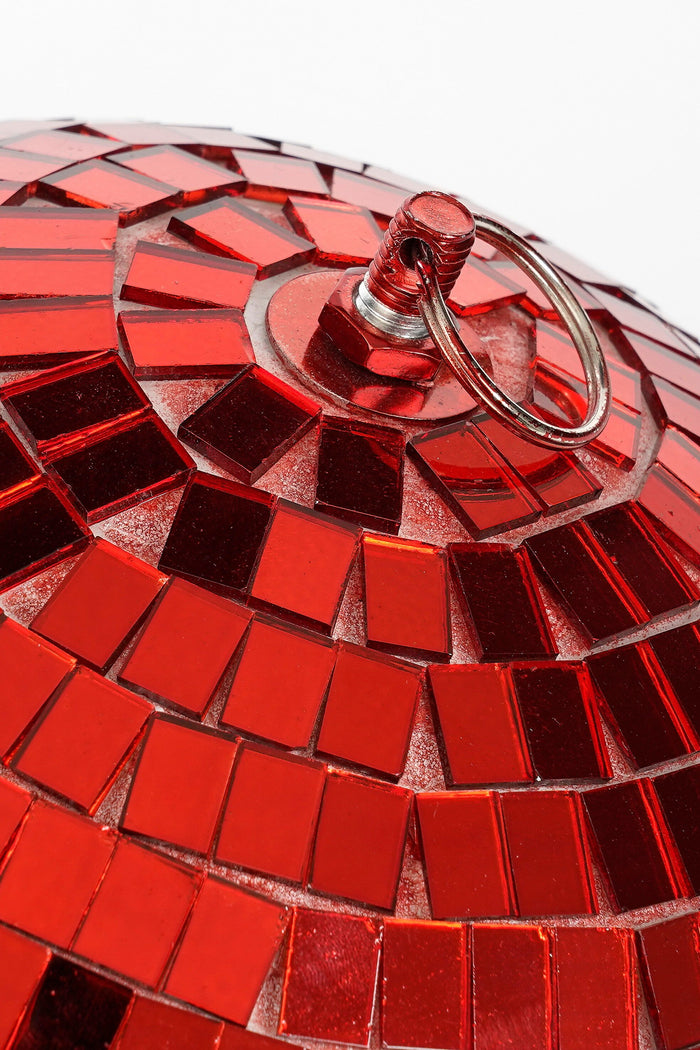 Mica Decorations Kerst Discobal - Ø30 cm - Rood