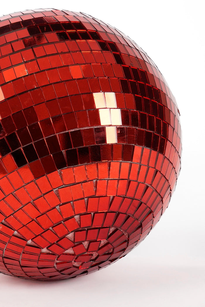 Mica Decorations Kerst Discobal - Ø30 cm - Rood
