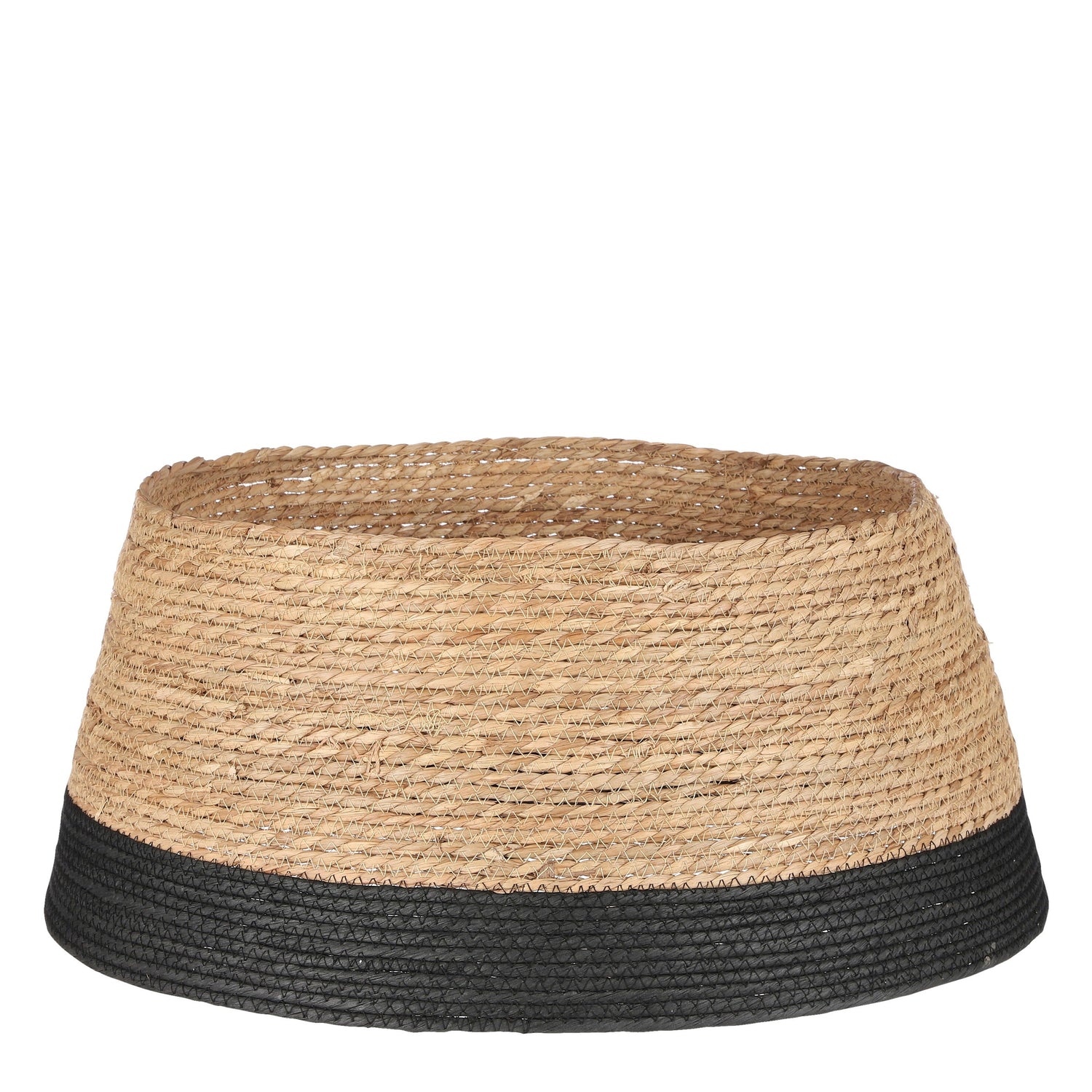 Mica Decorations Kerstboomrok - H26 x Ø58 cm - Zeegras - Zwart