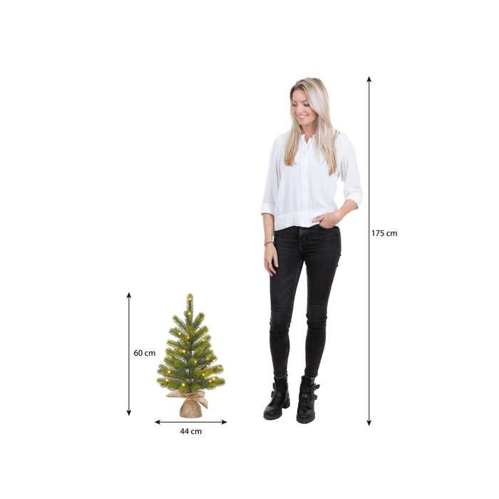 Black Box Trees Nagoya Kunstkerstboom met Verlichting - H60 x  Ø44 cm