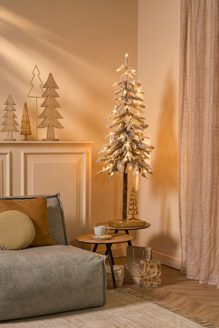 Black Box Trees Lodge Kunstkerstboom met Verlichting - H155 x  Ø48 cm