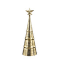 Mica Decorations Decoratie Kerstboom - H36 x Ø11 cm - Aluminium - Goud