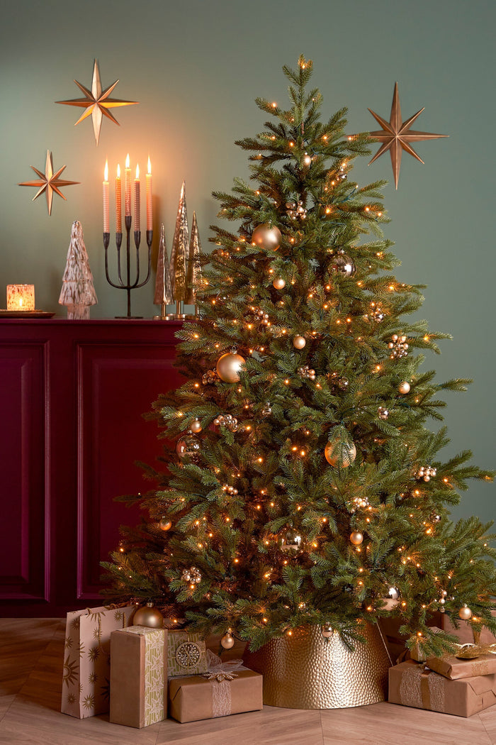 Mica Decorations Kerstboomrok - L50 x B30 x H26 cm - Metaal - Goud