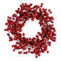 Mica Decorations Kerstkrans Bessen - Ø40 cm - Foam - Rood