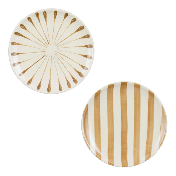 Mica Decorations Elsie Ontbijtbord - Assorti - Steengoed - Bruin