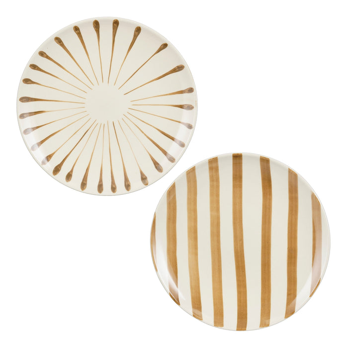 Mica Decorations Elsie Dinerbord - Assorti - H3 x Ø36 cm - Bruin