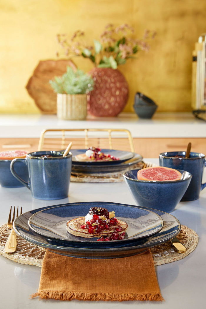 Mica Decorations Servies Racco - 31x29x29 cm - Steen - Donker Grijs