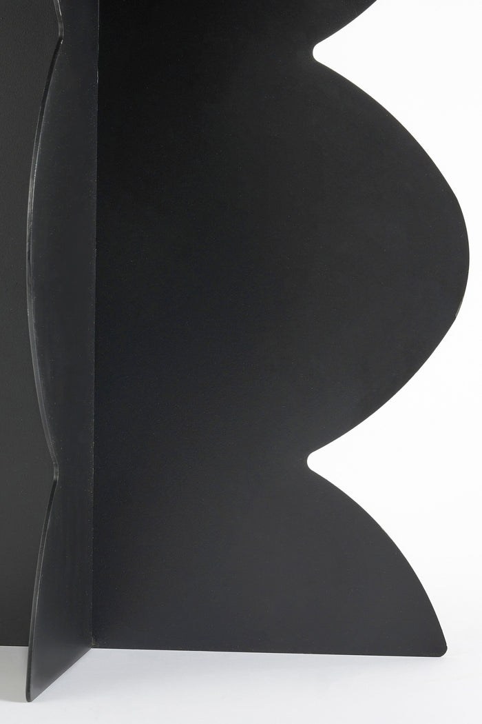 Mica Decorations Rafi Bijzettafel - H40 x Ø45 cm - IJzer - Zwart