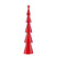 Mica Decorations Decoratie Kerstboom - L18 x B9 x H91 cm-IJzer-Rood