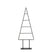 Mica Decorations Decoratie Kerstboom-L34 x B12 x H90 cm-IJzer - Zwart