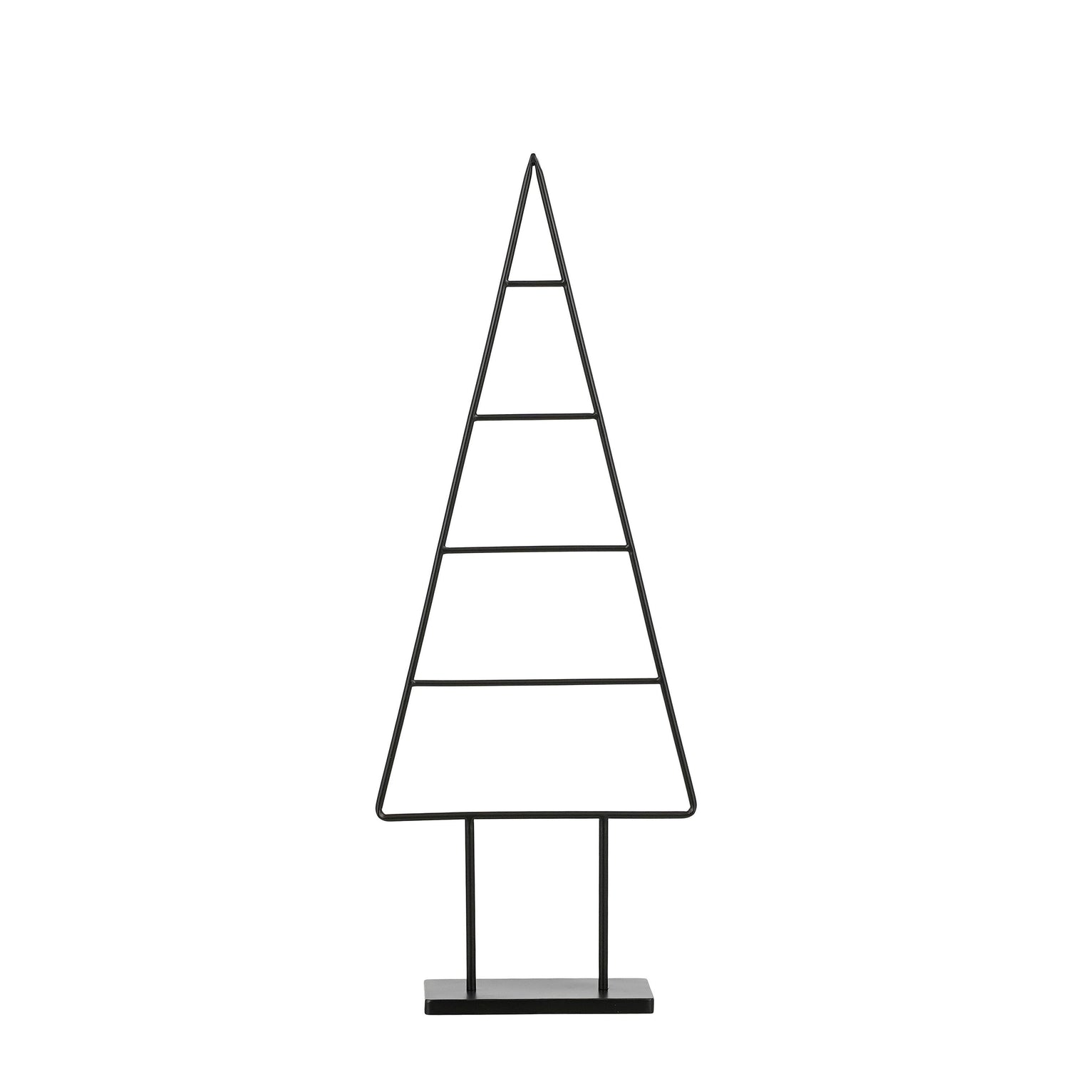 Mica Decorations Decoratie Kerstboom-L34 x B12 x H90 cm-IJzer - Zwart