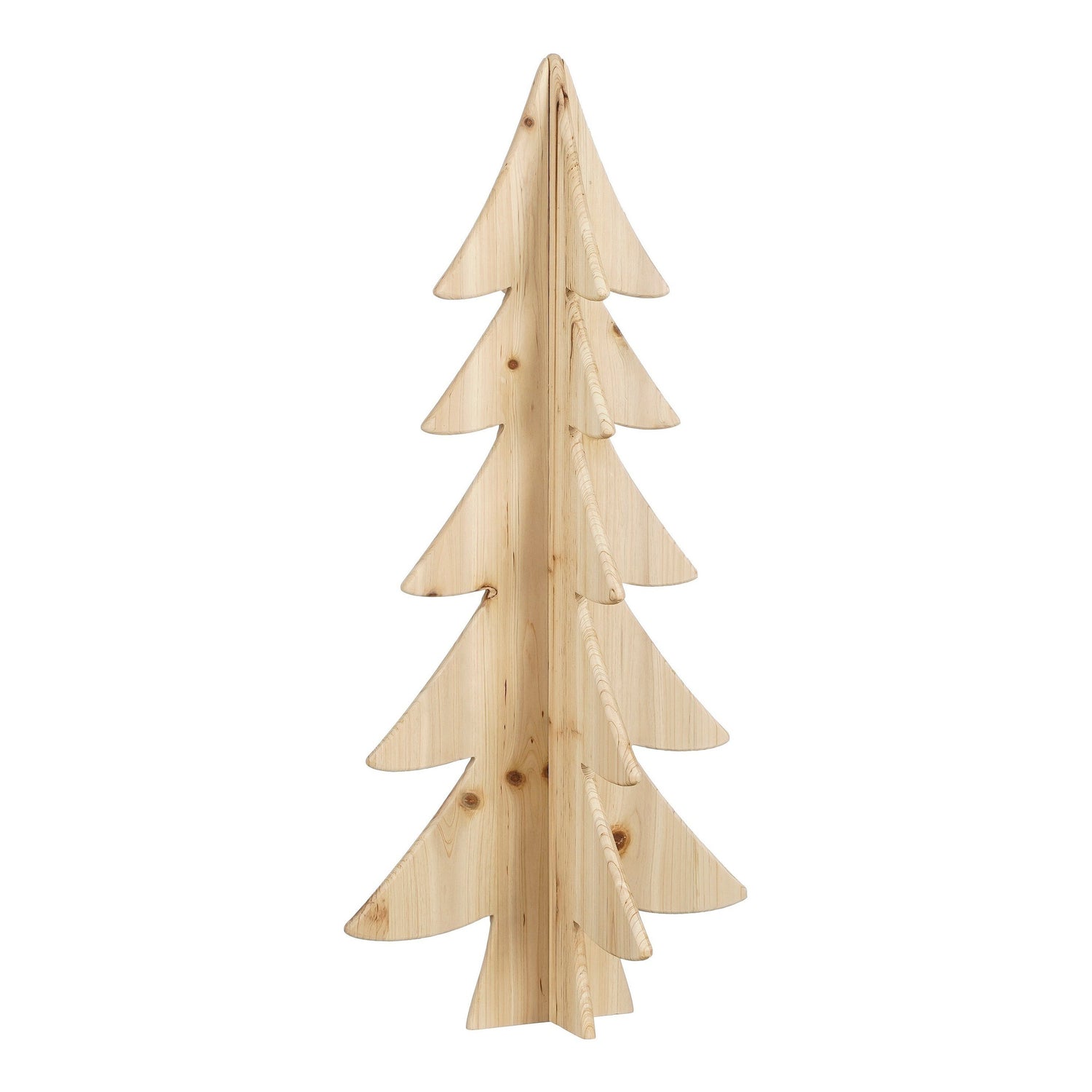 Mica Decorations Decoratie Kerstboom - H78 x Ø36 cm - Bruin