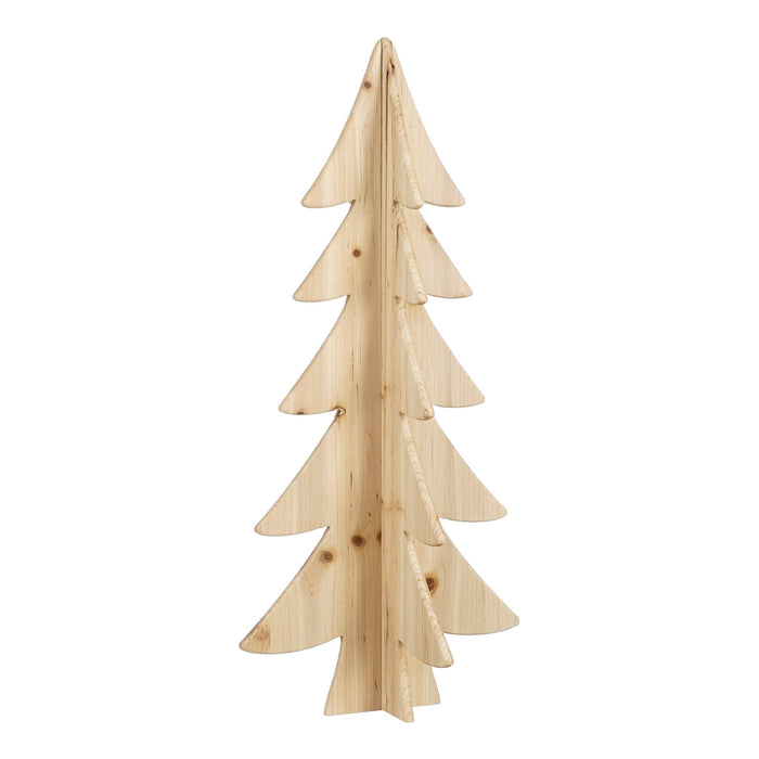 Mica Decorations Decoratie Kerstboom - H78 x Ø36 cm - Bruin