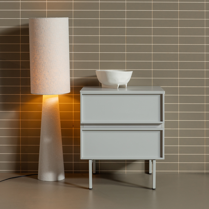 WOOOD Tours Ladekast| Nachtkastje 2 Lades Melamine| MDF - Zand