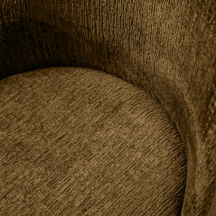 WOOOD Vogue Eetkamerstoelen - Velvet - Brass - Set van 6