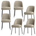 WOOOD Vogue Eetkamerstoelen - Velvet - Wheatfield - Set van 6