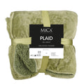 Mica Decorations Bronte Fleece Plaid - L200 x B150 cm - Lichtgroen