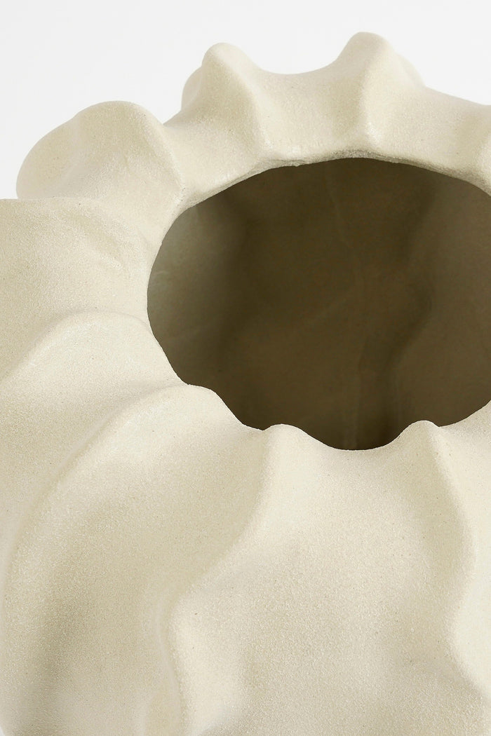 Mica Decorations Sierra Vaas - H31 x Ø22 cm - Keramiek - Beige